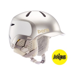 [MIPS]2223 BERN Watts 2.0 MIPS Metallic Silver Tonal w/Gray Liner 번 헬멧