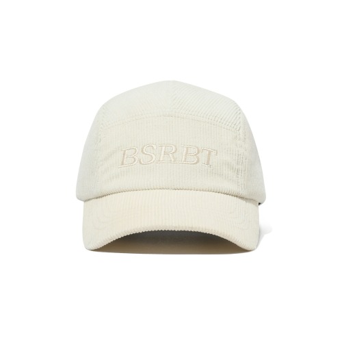2324 BSRABBIT BSRBT 5 PANNAL CAP STRIPE CORDUROY WHITE 비에스래빗 모자